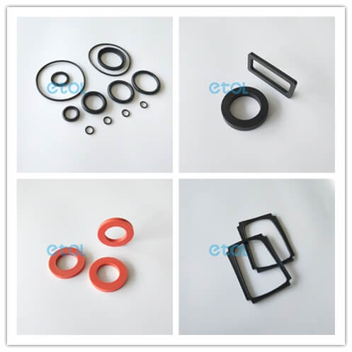 Custom durable square rubber seal/rubber silicone gasket - ETOL