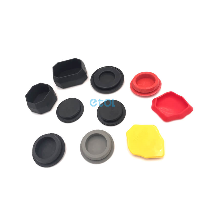 colored silicone rubber plugs