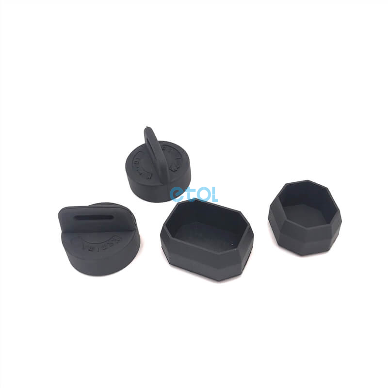 3-15 mm Round Silicone Rubber Blanking End Cap Stopper Tube Pipe Seal Plug Black 