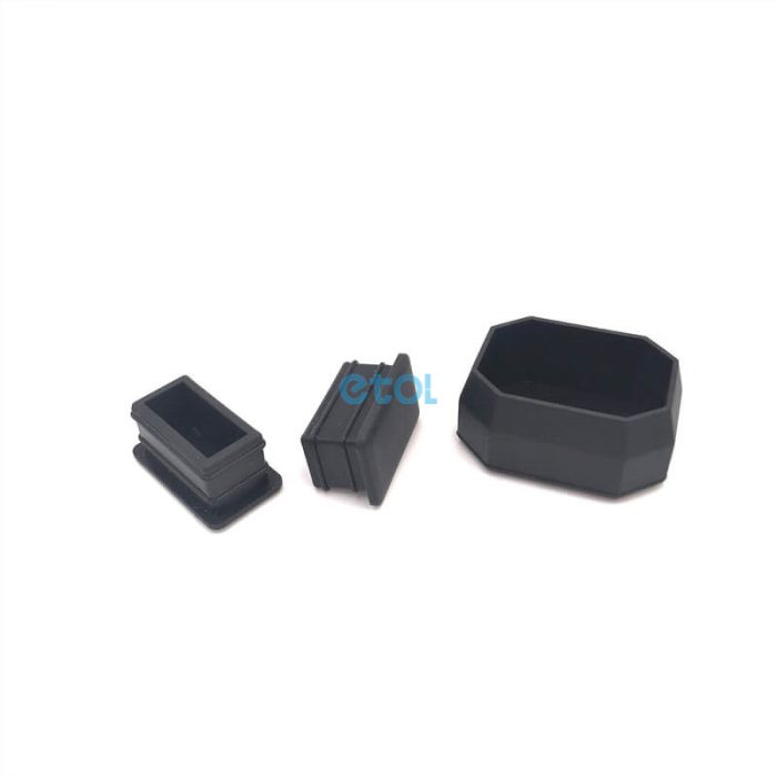 Rubber Rectangular Caps Custom Silicone Rubber Tips Etol