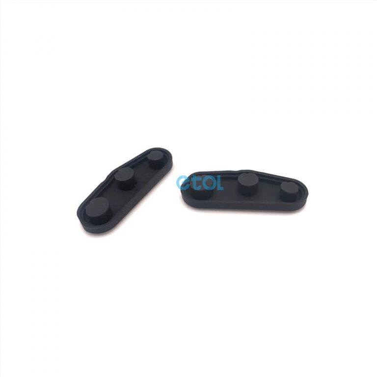 Rubber push button covers custom silicone button pad etol