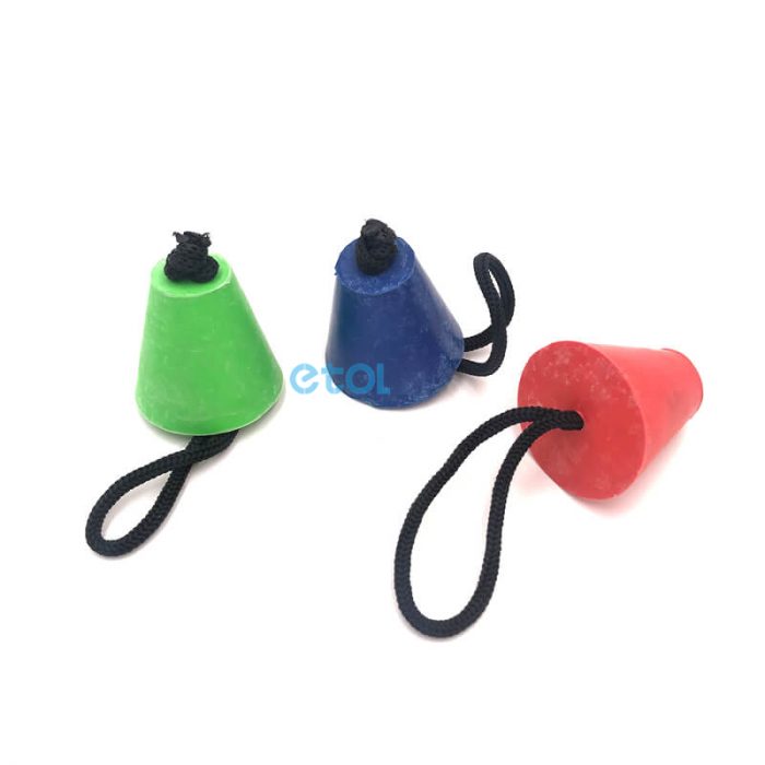 colorful rubber taper plug