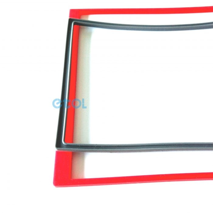 square silicone sealing gasket