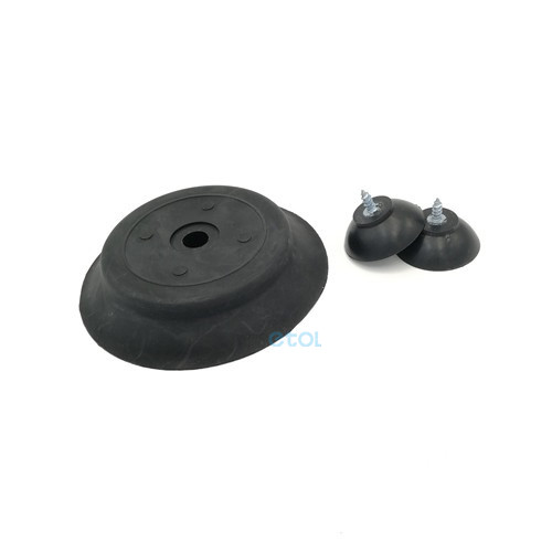black rubber suction cups