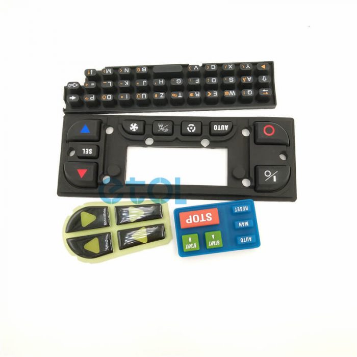 silicone function keypads/push buttons