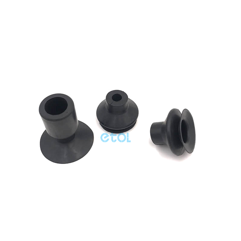 Black suction cups rubber silicone suction cup for industrial - ETOL