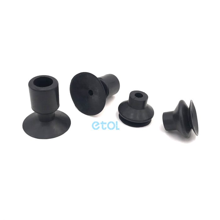 Black suction cups rubber silicone suction cup for industrial - ETOL