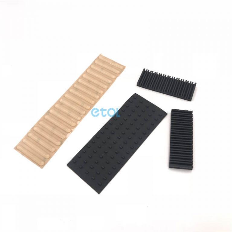 Custom clear silicone bumper antislip self adhesive rubber strip ETOL