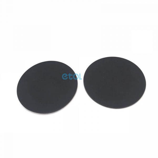 Flat round rubber pad with 3M adhesive backed ETOL
