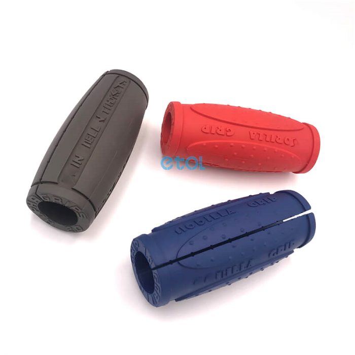 Silicone handles for exercise equipment