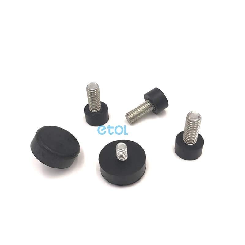 rubber damper feet with screw