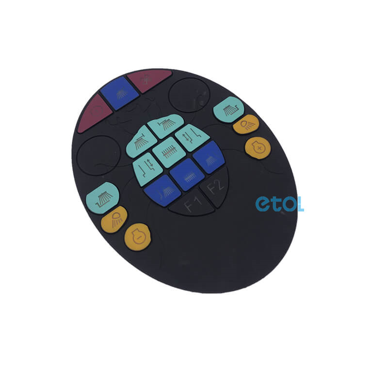 custom silicone button pad