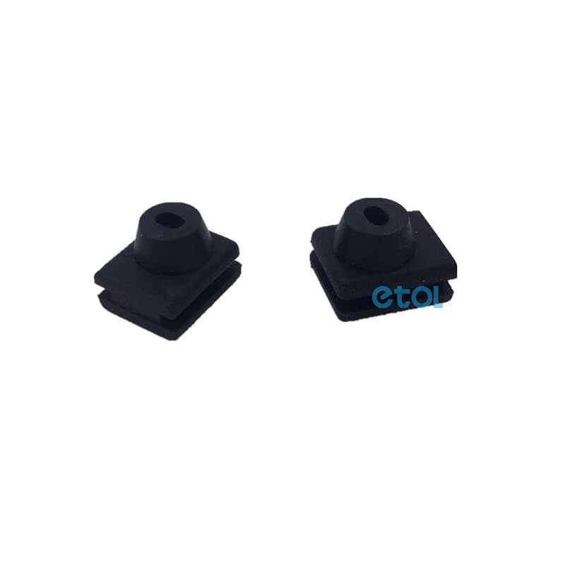 Custom made rubber rectangular silicone grommet - ETOL