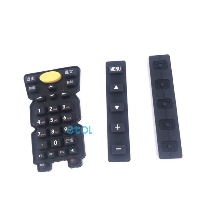 silicone elastomer numeric keypad