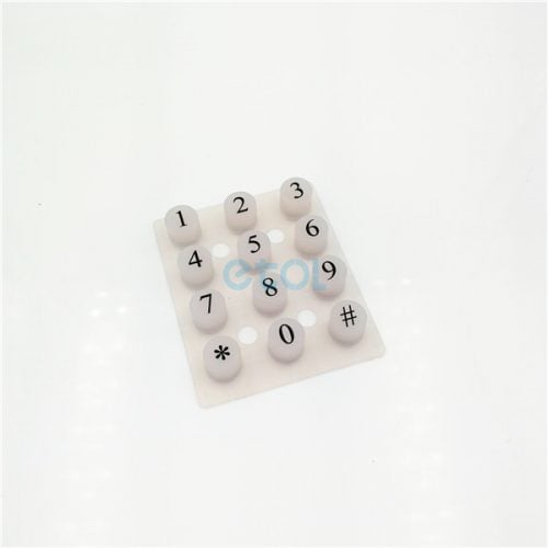 transparent silicone keypad