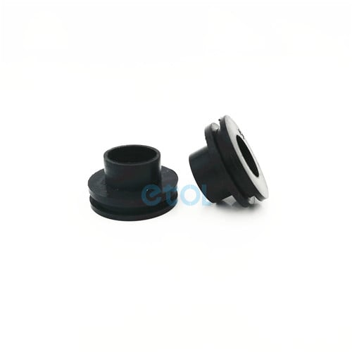 black rubber grommets