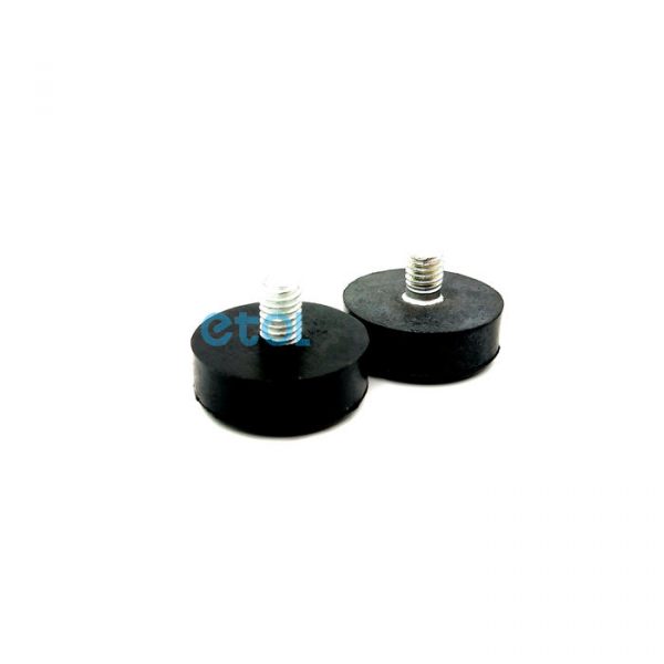 Compress molded grey rubber mounts/damper for industrial devices ETOL