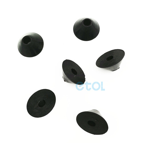 Custom molded rubber feet for cutting boards with metal washer - ETOL