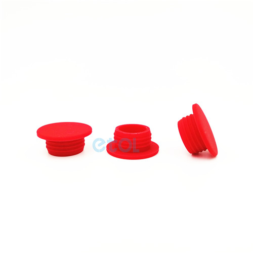 red rubber plug