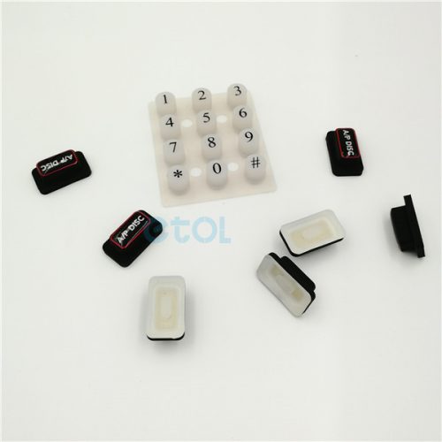 Custom made silicone button keypad with carbon pills ETOL