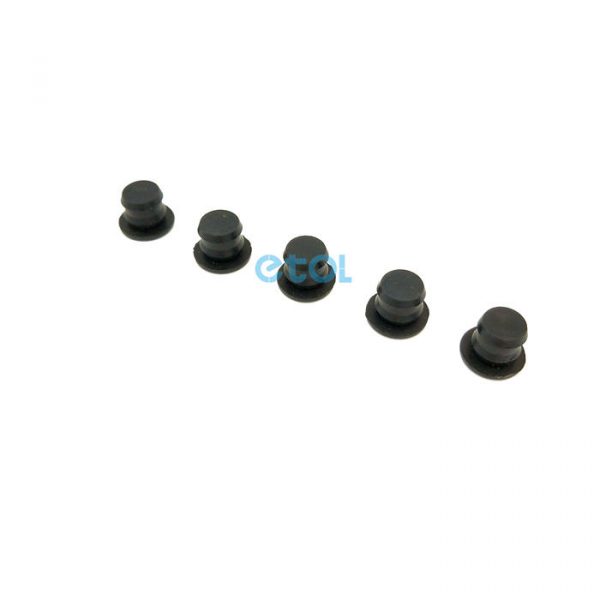 8mm Black Waterproof Stopper Silicone Rubber Hole Plugs ETOL