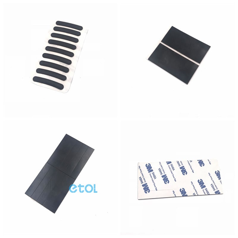 sticky silicone rubber pad