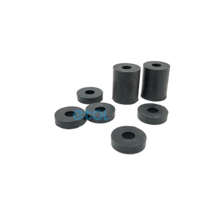 rubber bushes