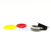 black rubber plugs