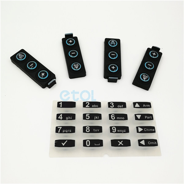 Custom compression molding button silicone rubber push button - ETOL