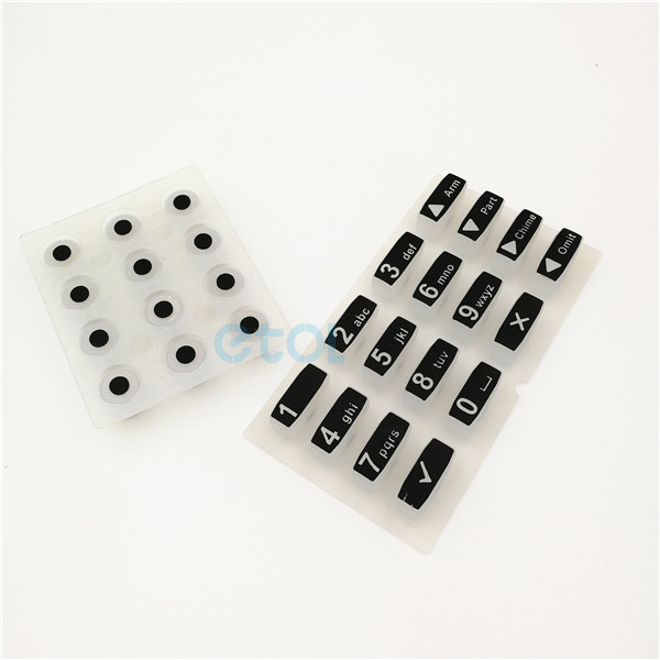 Custom remote control conductive silicone rubber keypad - ETOL