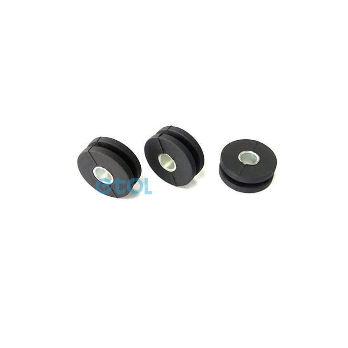 Molded conductive round grommet/cable grommet with metal - ETOL