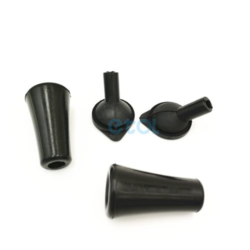 black rubber grommet