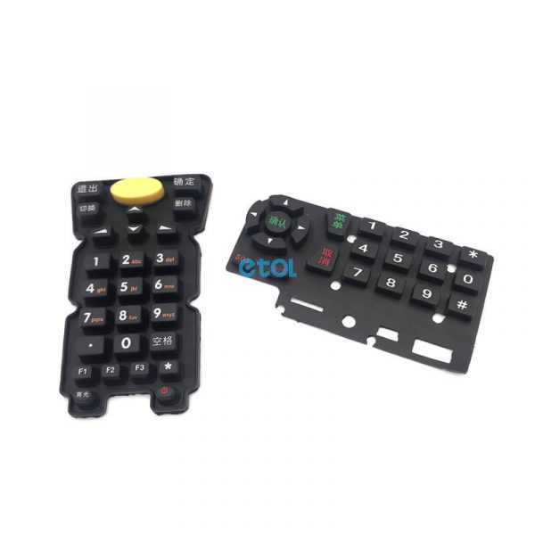 Keypad TV controller remote control silicone keypad ETOL