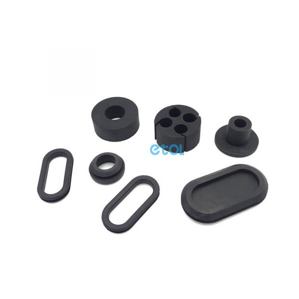 Custom flanged rubber grommet/ push through grommet ETOL