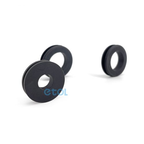 Custom rubber angled grommet ETOL