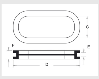 blind hole oval grommets