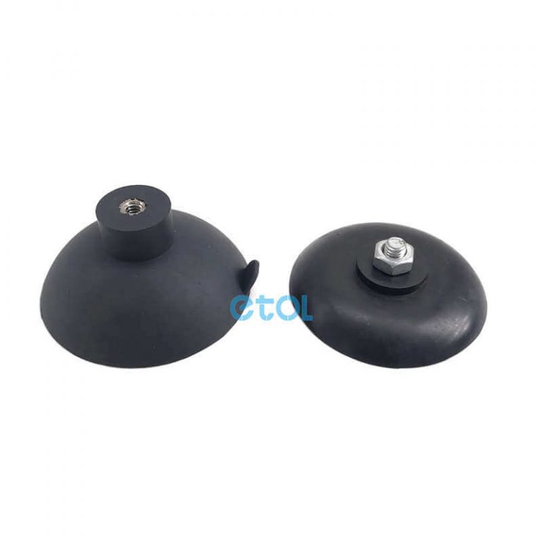 75mm rubber suction cup with M8 screw ETOL