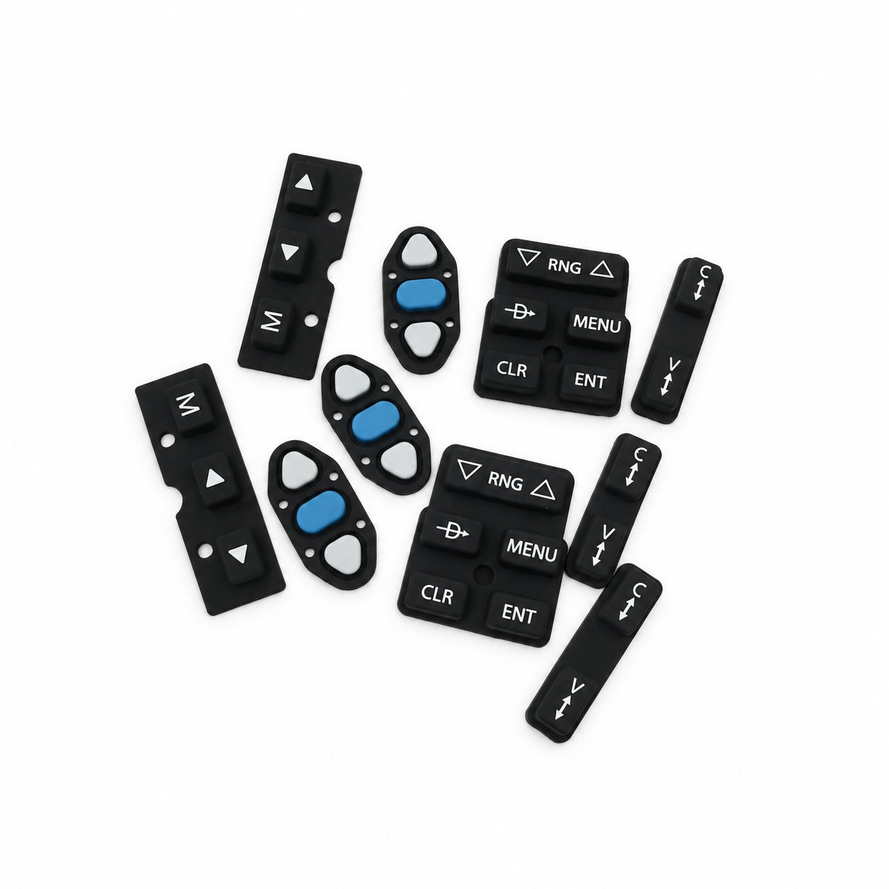 Custom automotive small silicone buttons and keypads/keyboard