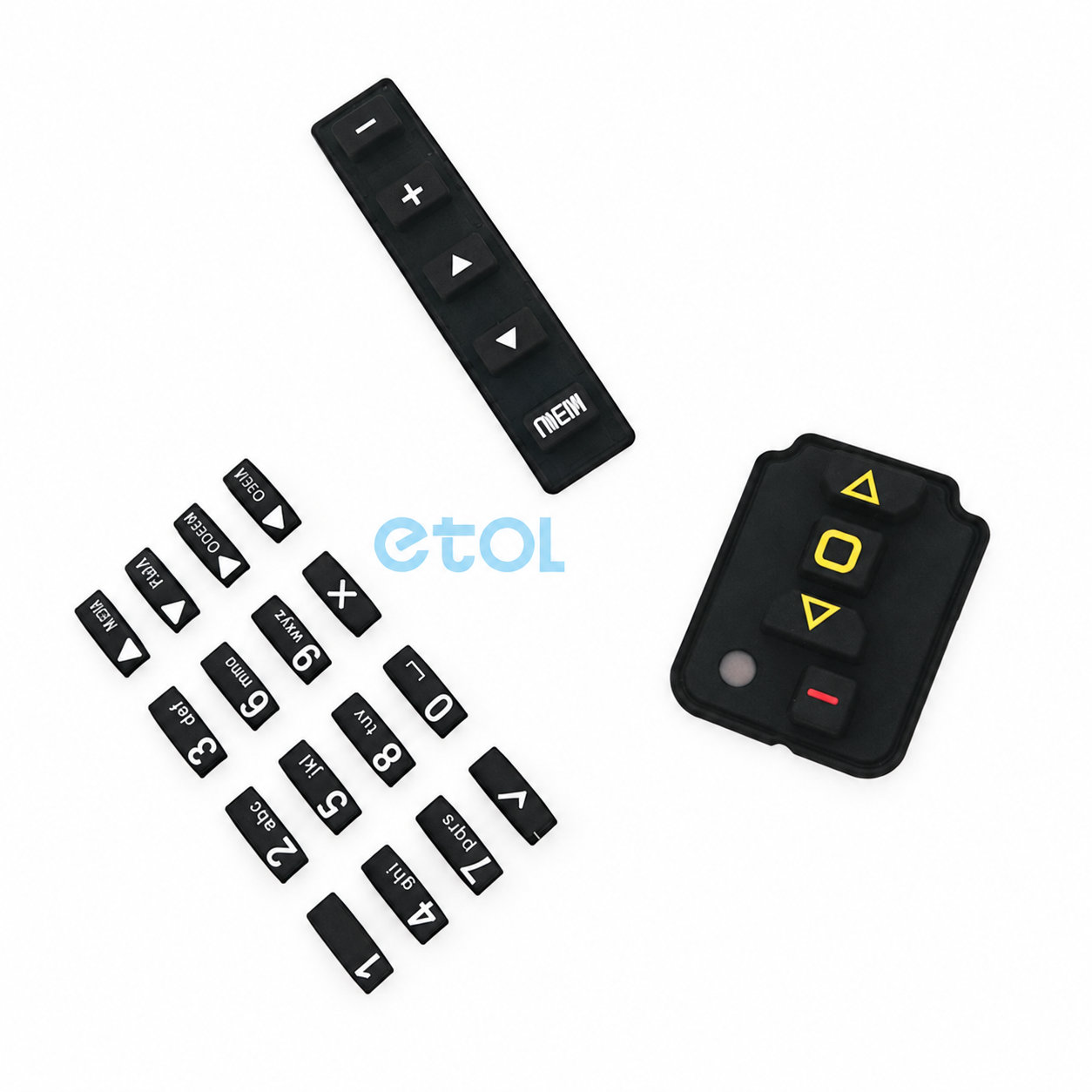 Low price custom conductive silicone keypad