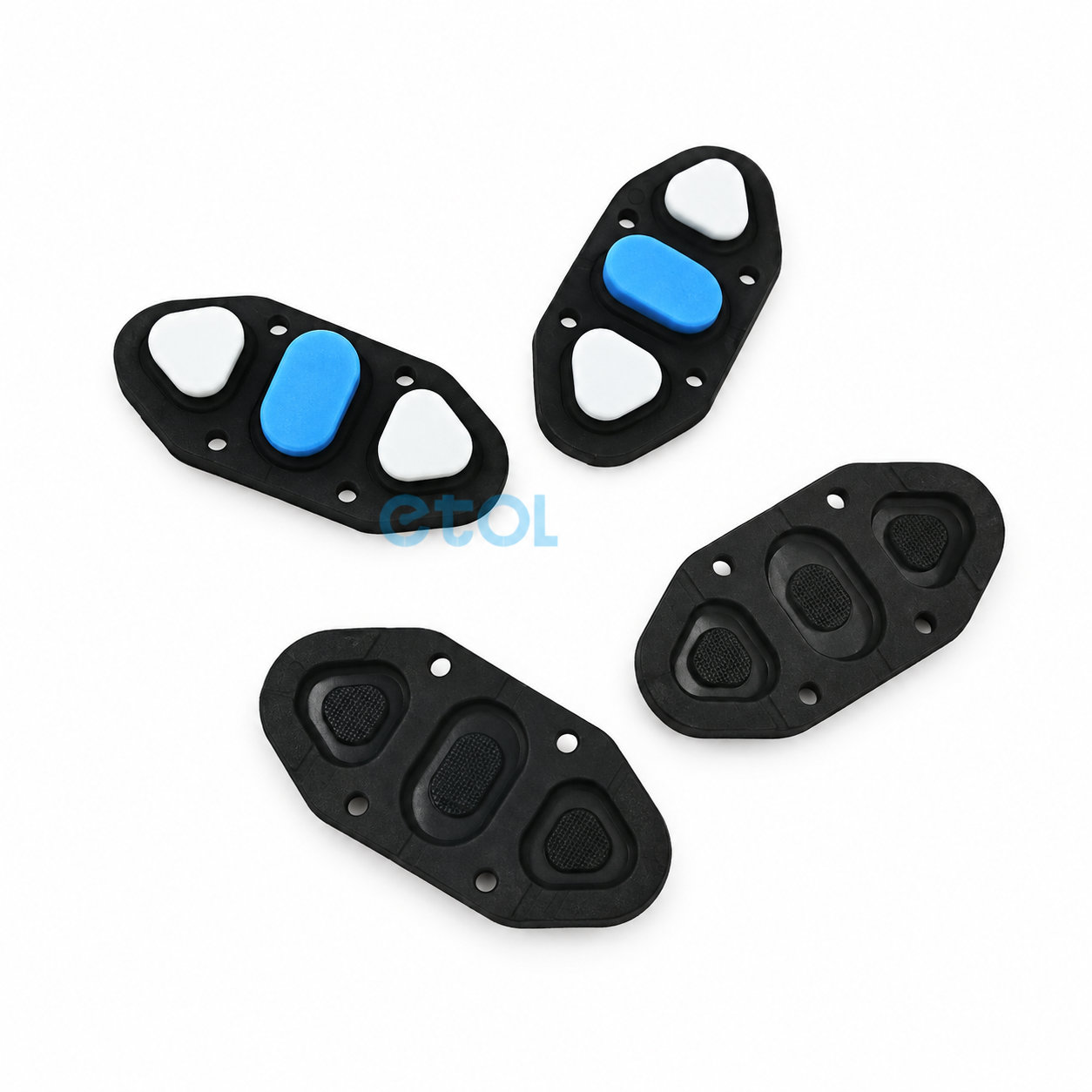Soft rubber parts silicone keypad rubber push button with low price