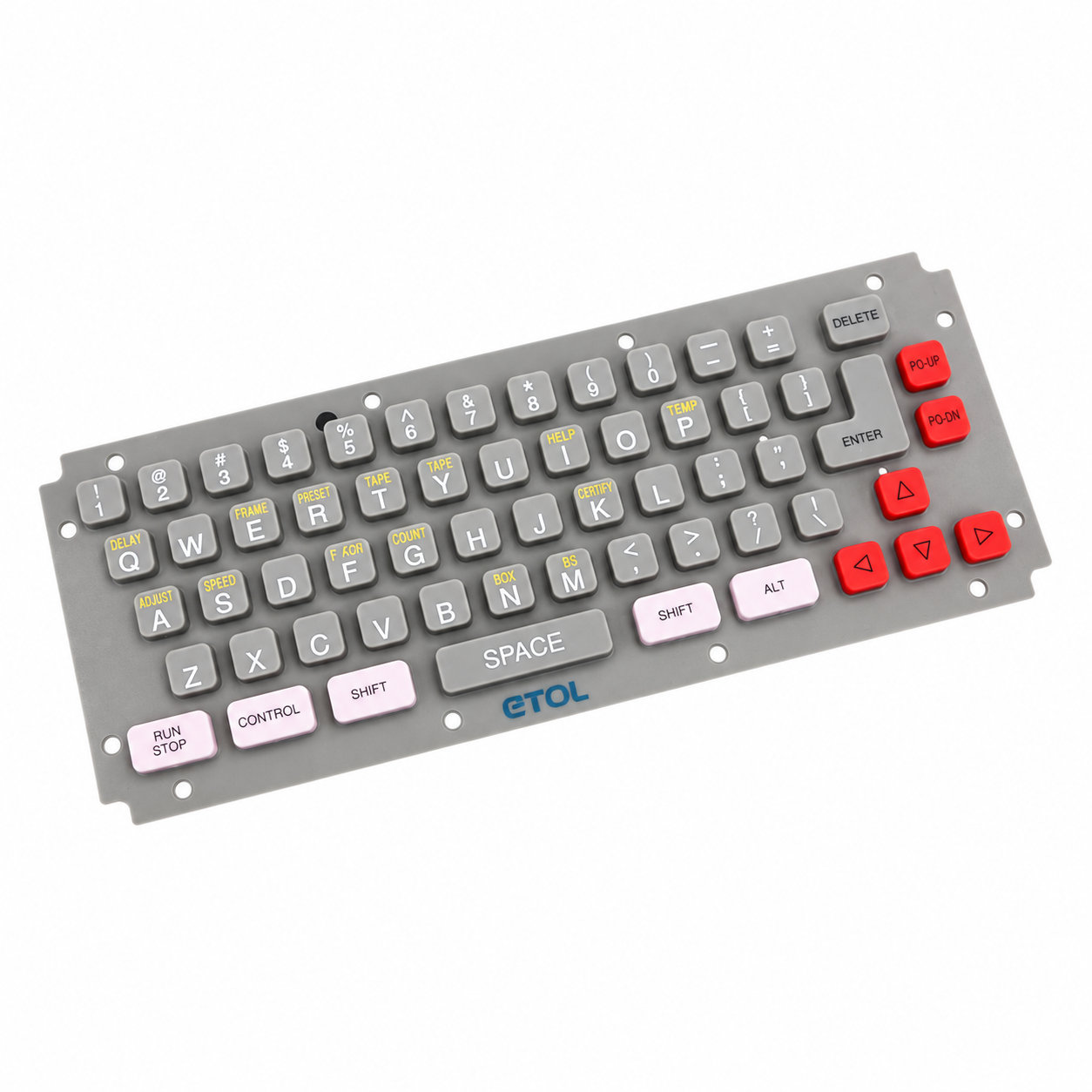 Molded silicone computer keypads and rubber keyboards
