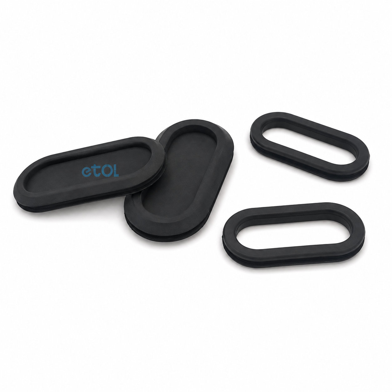 Custom made oval rubber grommet silicone cable grommet