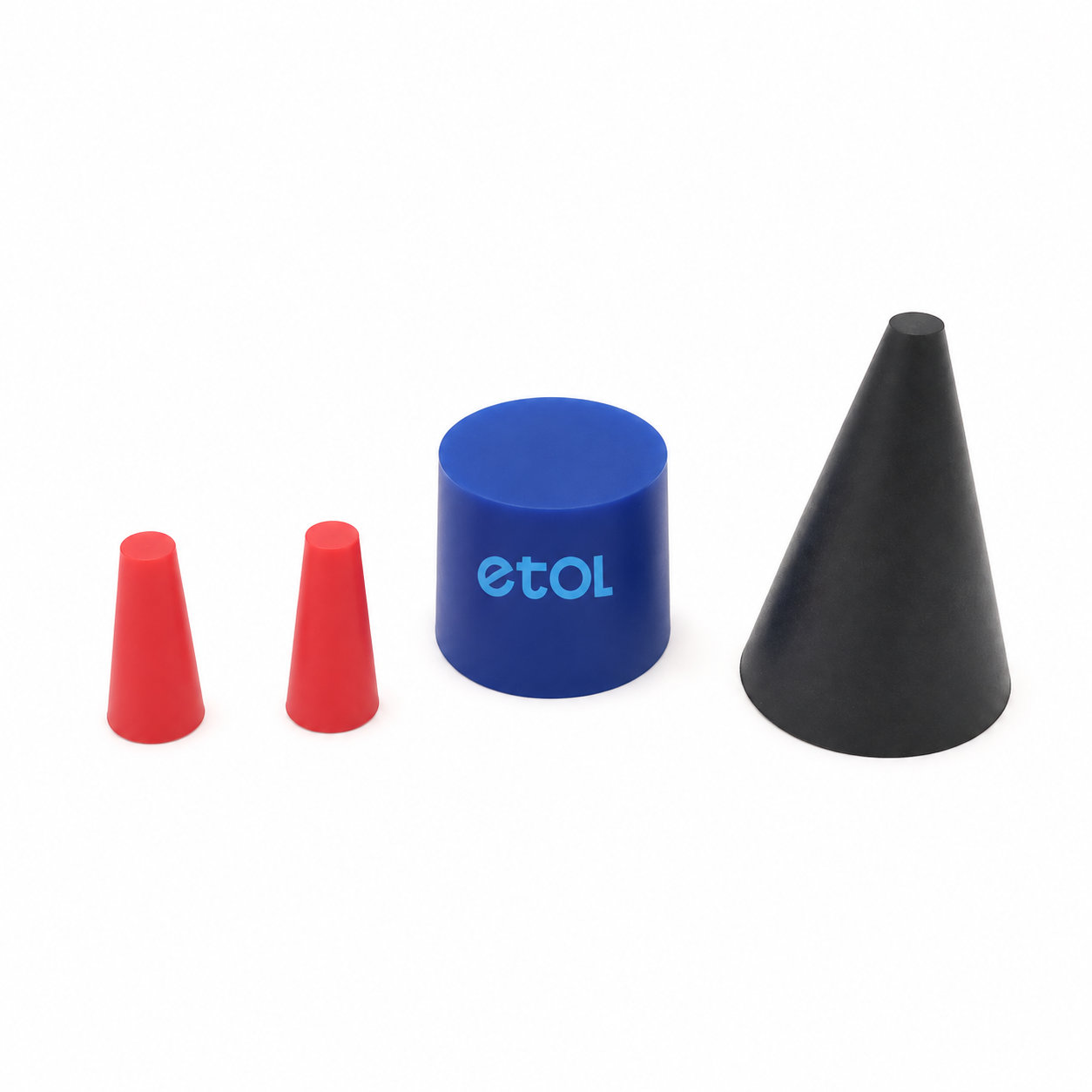 Molded tapered soft silicone rubber pipe plug