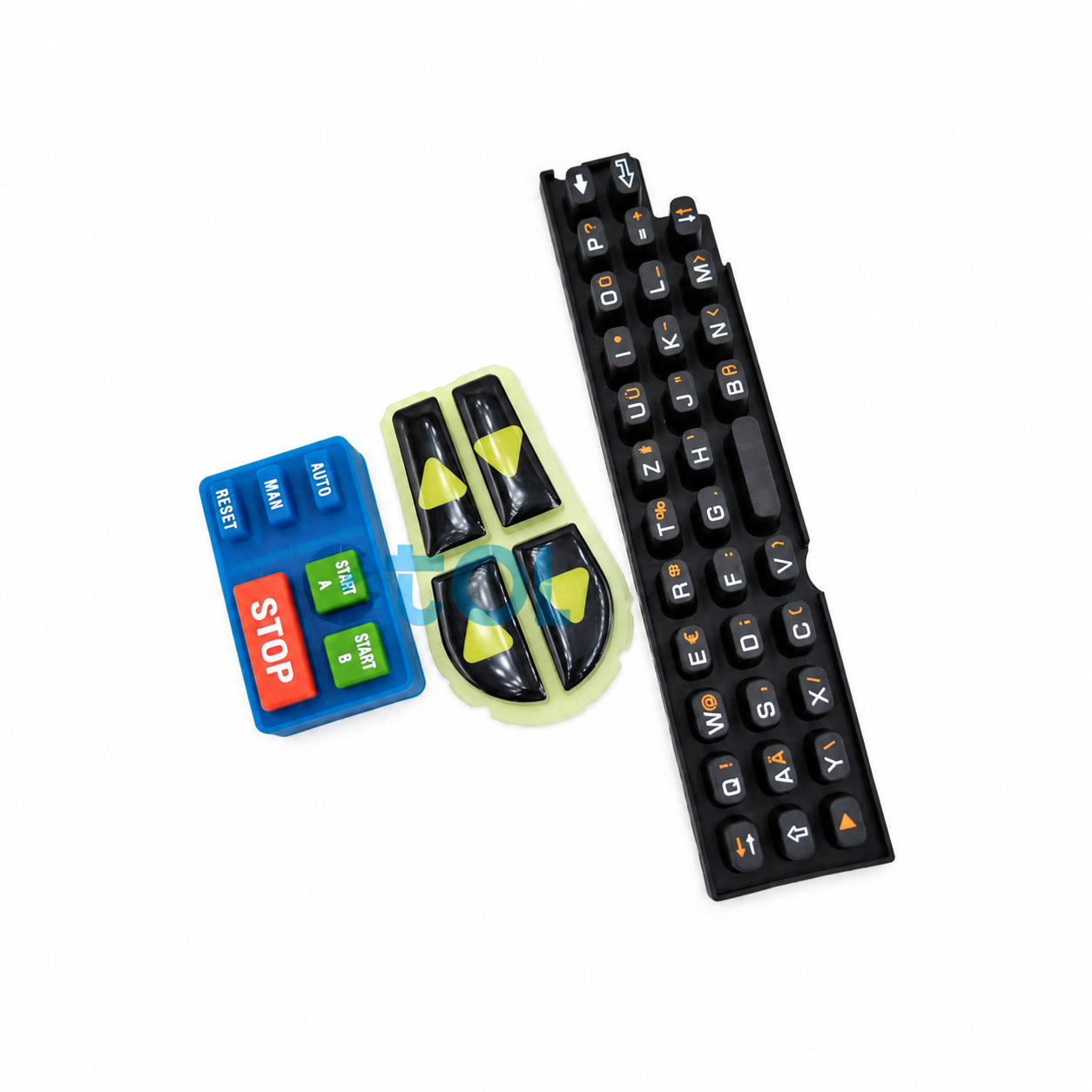 custom molded silicone keypads and switch buttons/keyboards