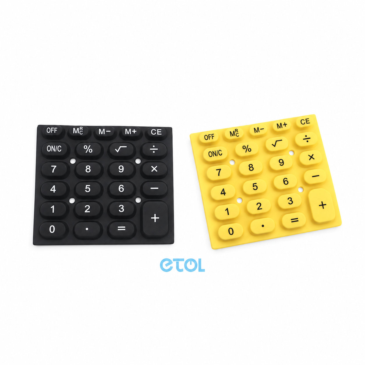 custom made silicone rubber calculator numeric keypad