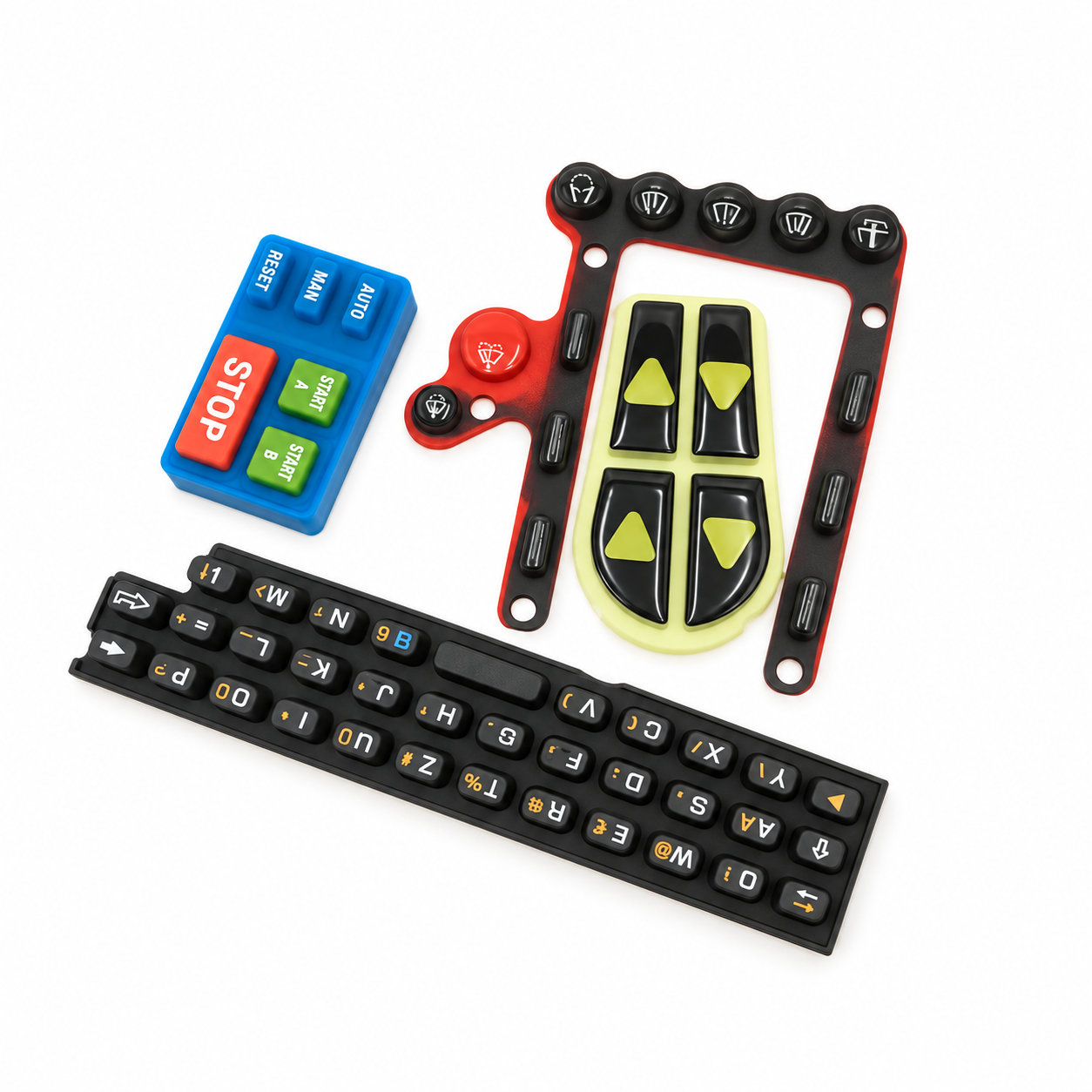 Silicone buttons/silicone function keypad for industrial equipment
