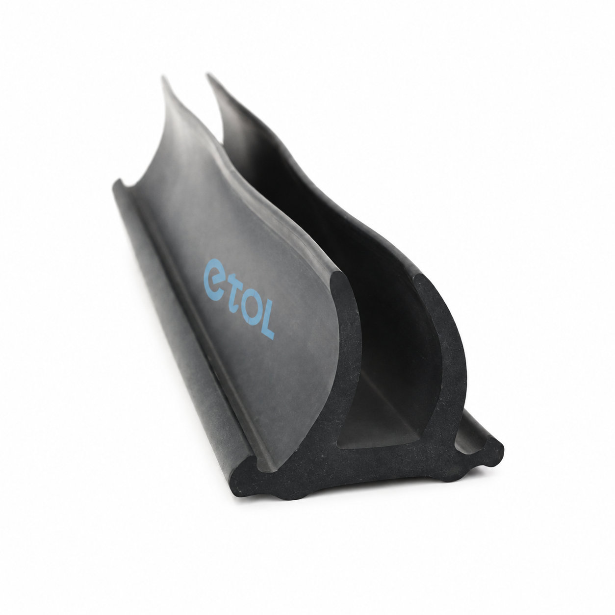Black natural rubber strip and black rubber gasket