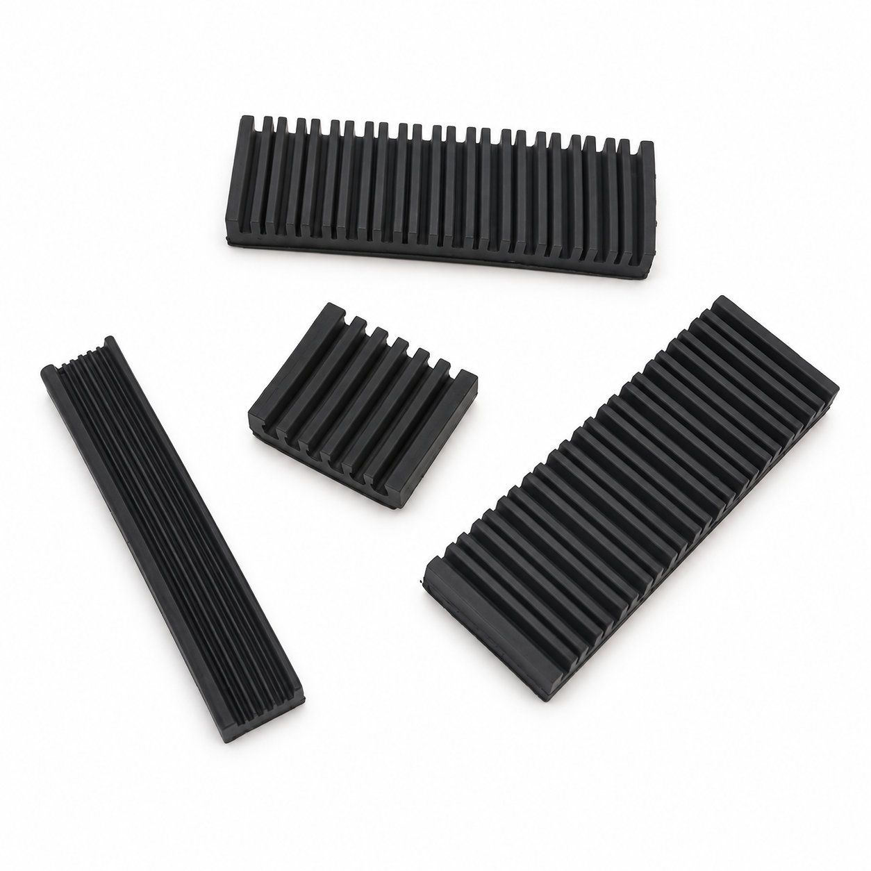 Customized adhesive rubber bumper strip for shock absorber