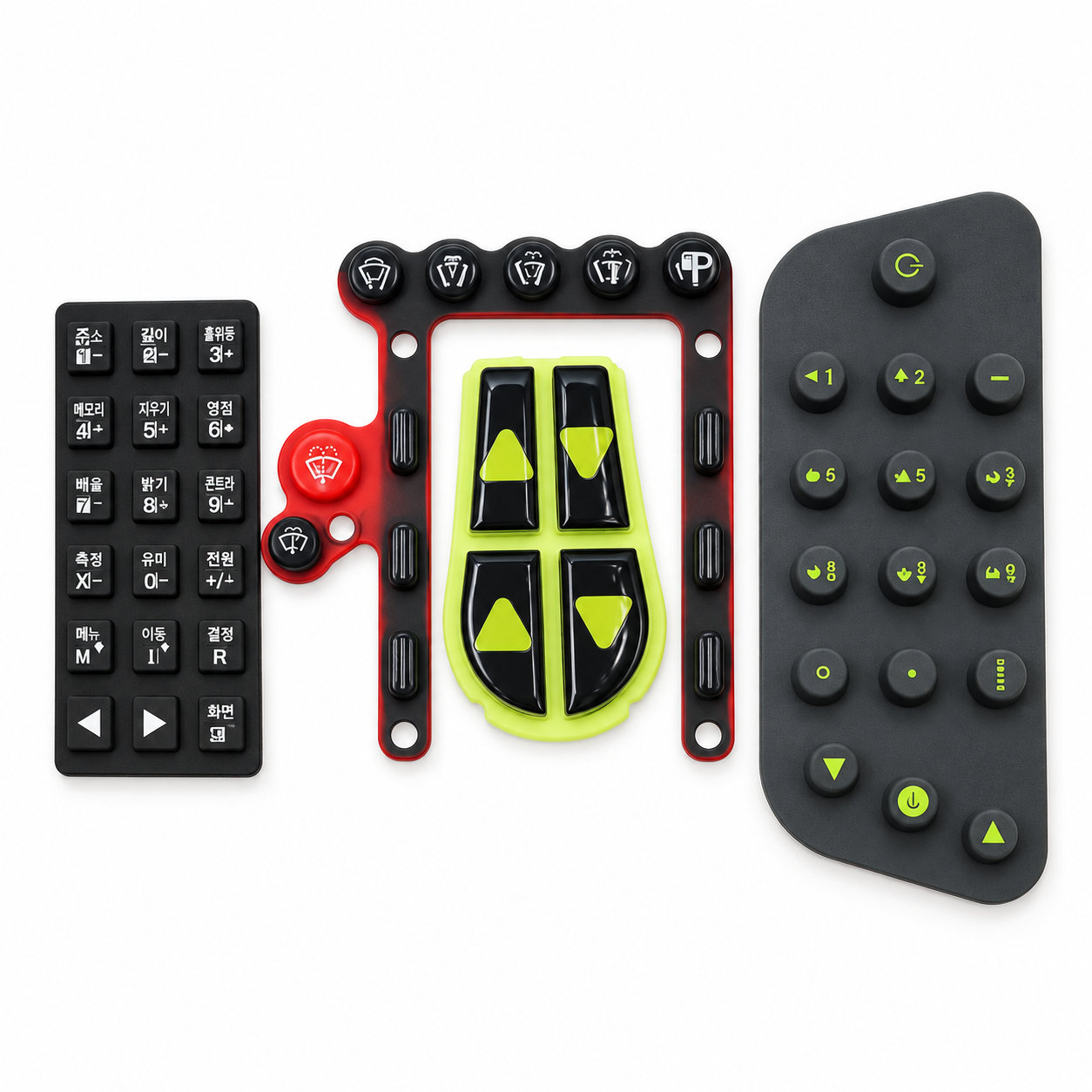 Small silicone keypads/switch buttons for industrial equipment