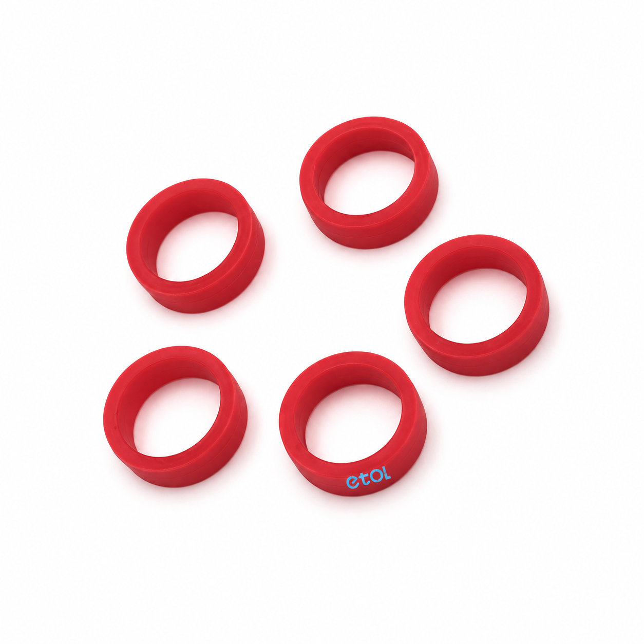 Heat resistant elastic silicone rubber bands